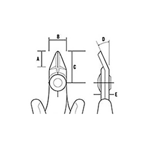 CLESTE SFIC 132 mm MINIATURA PENTRU TAIERE T3886 C.K - Img 2