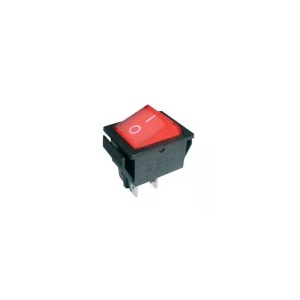 COMUTATOR 2 X 2P ON/OFF 15A ROSU PATRAT