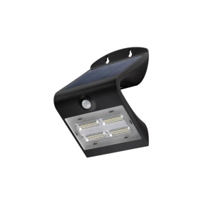 CORP ILUMINAT LED 3.2W, SENZOR MISCARE, PANOU SOLAR, NEGRU