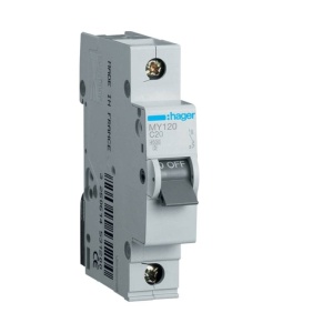 Disjunctor 1P 20A 4.5kA curba C 1M MY120 HAGER