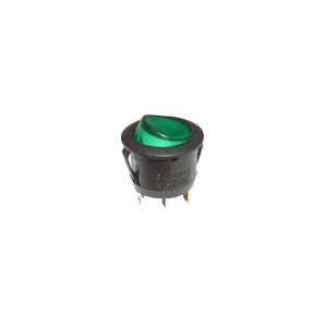 INTRERUPATOR CU LAMPA NEON, VERDE, 10A/250V AC