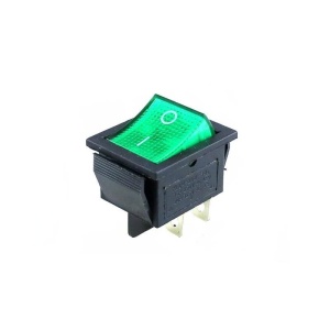 INTRERUPATOR ILUMINAT 2x2 POZ. ON-OFF 16A/250V VERDE