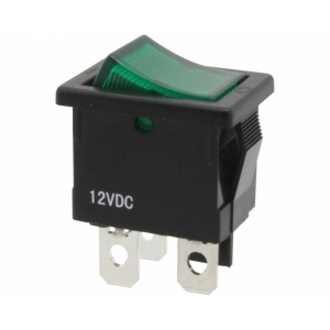 INTRERUPATOR ILUMINAT VERDE 12 V