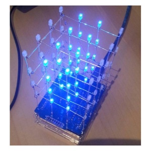 KIT CUB LUMINA DINAMICA 64 LED-URI ALBASTRE - Img 3