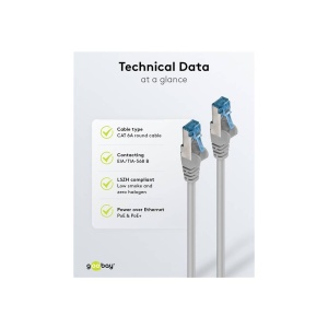 PATCH CABLE UTP CAT6A 20M GREY - Img 2