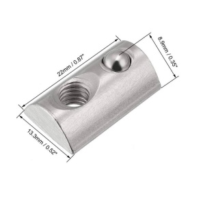 PIULITA M8 CU BILA SI ARC, PENTRU PROFIL ALUMINIU 4040