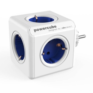 PRIZA MULTIPLA 5P POWERCUBE ALBASTRU