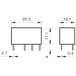 RELEU 5 V/2 A 2xU