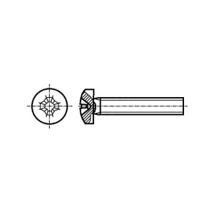 SURUB CAP ROTUND M4x60 PENTRU TRANSFORMATOR TOROIDAL