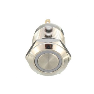 BUTON ANTIVANDAL 12mm LED ALBASTRU 12V FARA RETINERE
