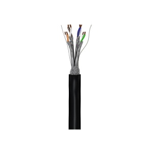CABLU CAT6A S/FTP (PiMF) AWG23/1 EXTERIOR NEGRU CUPRU - ROLA 100M - Img 3