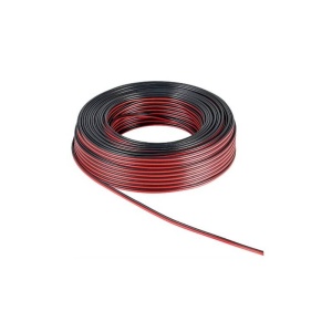 CABLU DIFUZOR 2x0.75 mmp ROLA 100 m ROSU/NEGRU - CCA