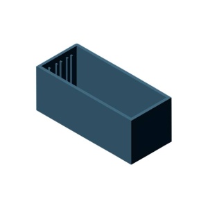 CASETA L50.10 52x22x21 PENTRU TURNARE, BLEUMARIN