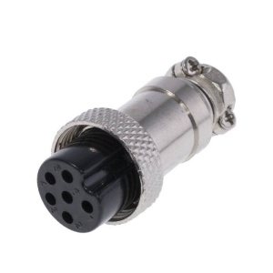 CONECTOR CIRCULAR GX16 6 PINI MAMA - CABLU