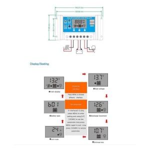 CONTROLER INCARCARE 12/24V 30A USB - Img 4