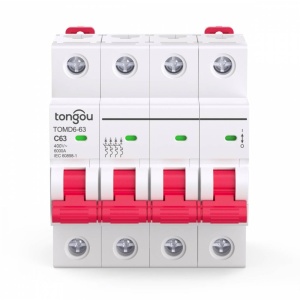 DISJUNCTOR 4P/63A/AC400V/6KA/CURBA C TONGOU