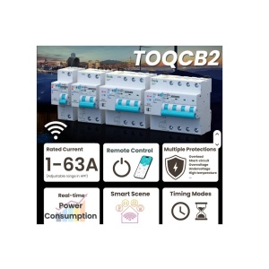 DISJUNCTOR SMART 3P 1...63A/400V CU POWER METER WIFI TOQCB2 TONGOU - Img 2