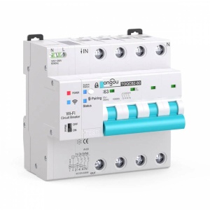 DISJUNCTOR SMART 4P 1-63A CU POWER METER WIFI TOQCB2 TONGOU