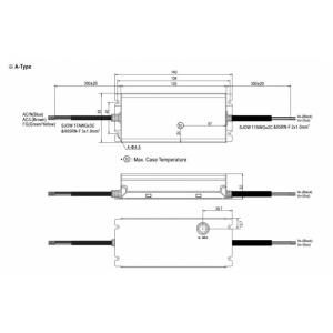DRIVER LED 8,4...12V/2500...5000mA XLG-75-12-A IP67 MEAN WELL - Img 2