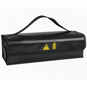 GEANTA IGNIFUGA PENTRU ACUMULATORI CU LITIU 410x100x120mm BLACK