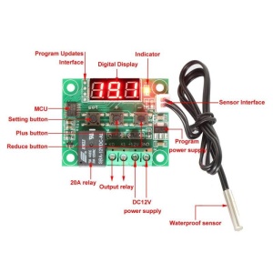 MODUL TERMOSTAT DIGITAL -50...110grd 12V - Img 2