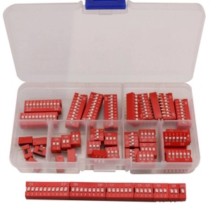 SET DIP SWITCH 5x9 VALORI ROSU