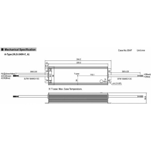 SURSA HLG-240H-C1750A 71...143V/1750mA IP65 MEAN WELL - Img 2