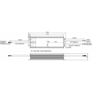 SURSA HLG-80H-12B 12V/5A IP67 Vo-Adj. MEAN WELL - Img 2