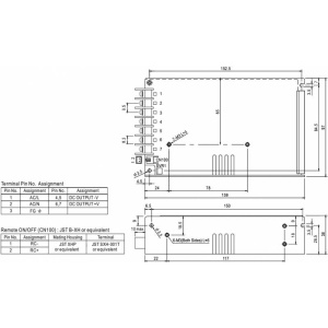 SURSA HRP-150-24 24V/6.5A MEAN WELL - Img 2