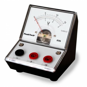 VOLTMETRU DIDACTIC DC 0-3V-0-15V PEAKTECH P205-05 - Img 2