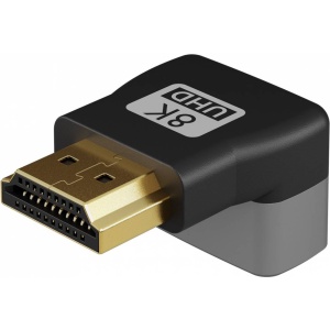 ADAPTOR HDMI A MAMA-TATA 90 grade 8K/60Hz PLACAT AUR - Img 3
