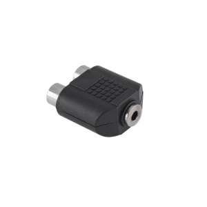 ADAPTOR JACK 3.5 MAMA - 2xRCA MAMA