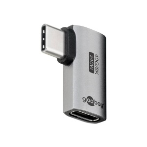ADAPTOR USB-C MAMA-TATA ORIZONTAL 90 grade 8K/40 Gbit/s
