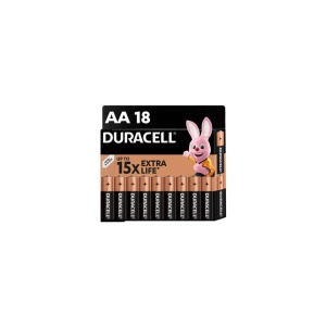 BATERIE ALCALINA 1.5V AA/LR06 DURACELL SET 18 buc.
