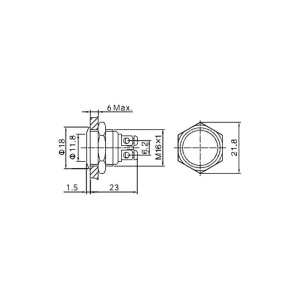 BUTON ANTIVANDAL 16mm FARA RETINERE FARA ILUMINARE ONPOW - Img 2