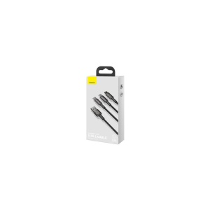 CABLU FAST CHARGE USB-C MICRO-USB LIGHTNING 1.5m BASEUS TUNGSTEN - Img 2
