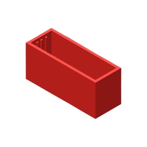 CASETA S38.24 40x15x40 PENTRU TURNARE, ROSIE