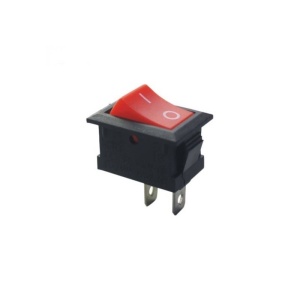 COMUTATOR 6A 250V 2 PINI ROSU