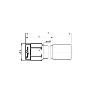 CONECTOR SMA TATA 50 OHM H155 Telegartner - Img 3