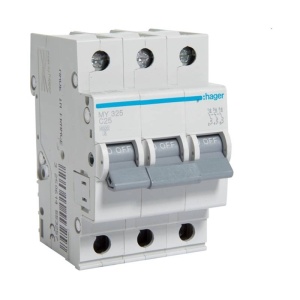 Disjunctor 3P 25A 4.5kA curba C 3M MY325 HAGER