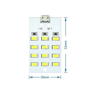 PANOU CU 12 LEDURI PENTRU ILUMINAT DE URGENTA USB