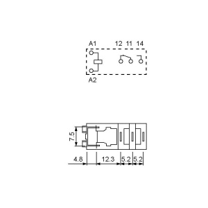 RELEU 12 V/16 A 1xU 300R - Img 2