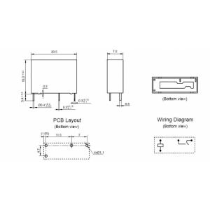 RELEU 24 V/5 A 1xU HONGFA - Img 2