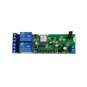 RELEU SMART 5-32V DOUA CANALE WiFi + RF SMARTWISE 250V/10A