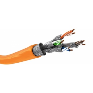 ROLA 50M CABLU CAT7A S/FTP (PiMF) AWG23/1 ORANGE CUPRU