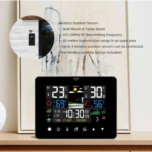 STATIE METEO CU SENZOR WIRELESS FJ3362G - Img 4