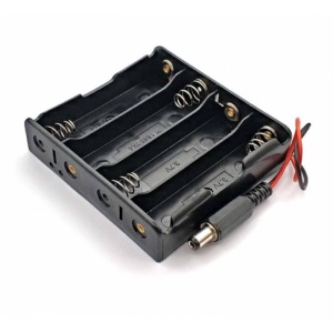 SUPORT ACUMULATOR 4X18650 CU CONECTOR DC
