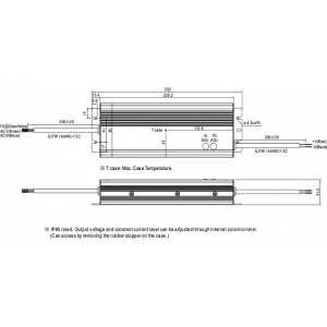 SURSA HLG-320H-48A 48V/6.7A MW IP65 Vo-Adj. MEAN WELL - Img 2