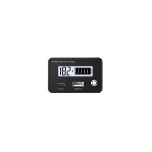 TESTER BATERIE AUTO SI INCARCATOR USB ALB