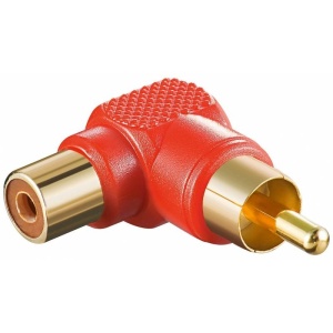 ADAPTOR RCA MAMA-RCA TATA ROSU 90 grd